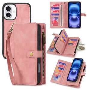 Phone 16, 6.1", PU Leather Wallet With Card Holder/Change Pocket, 20L-176PH008